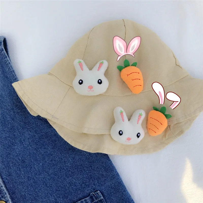 Творческие белые Броши с кроликами милый кролик морковкой эмалированные