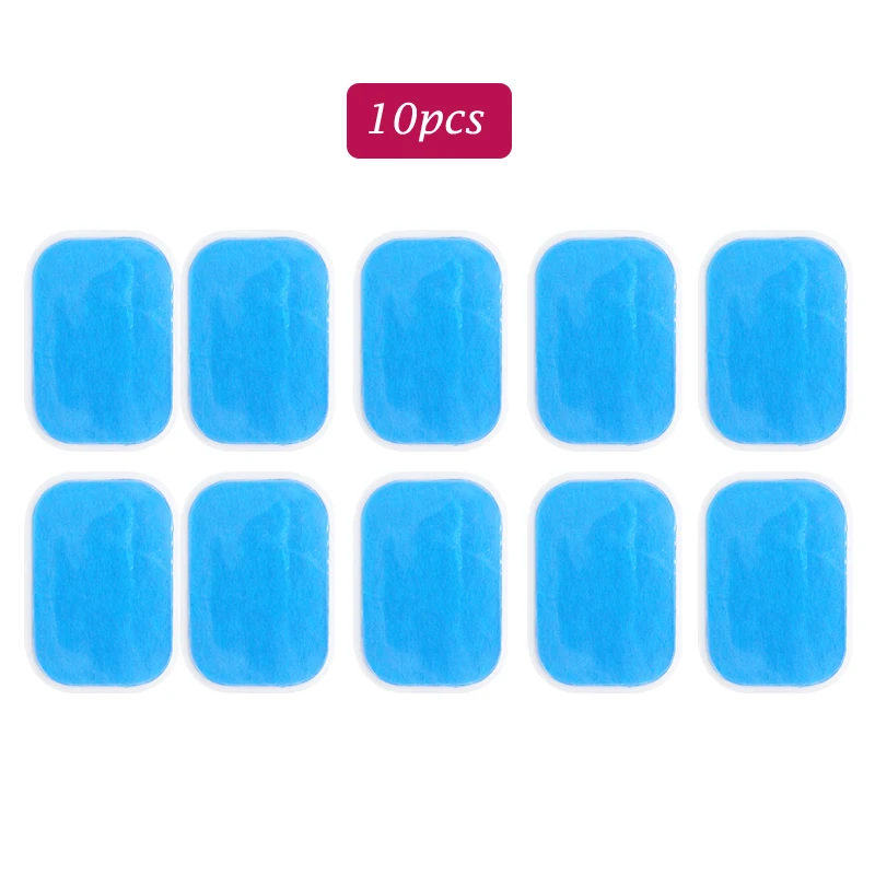 10pcs 10/20 шт. Фитнес гидрогель Массаж колодки электропроводящий гель наклейки накладные электроды для брюшной тренажер стимулятор мышц - Цвет: 10pcs