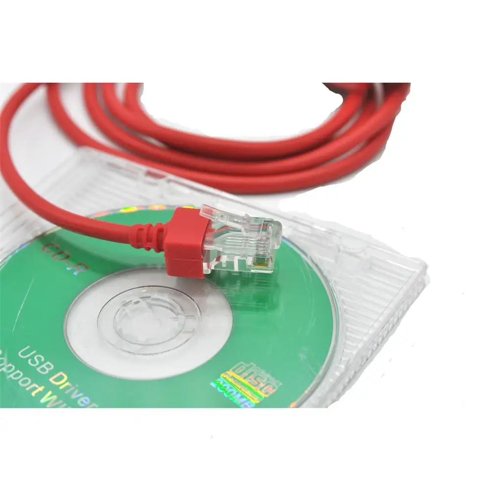 Красный 8 контактный USB кабель для программирования автомобильного радио