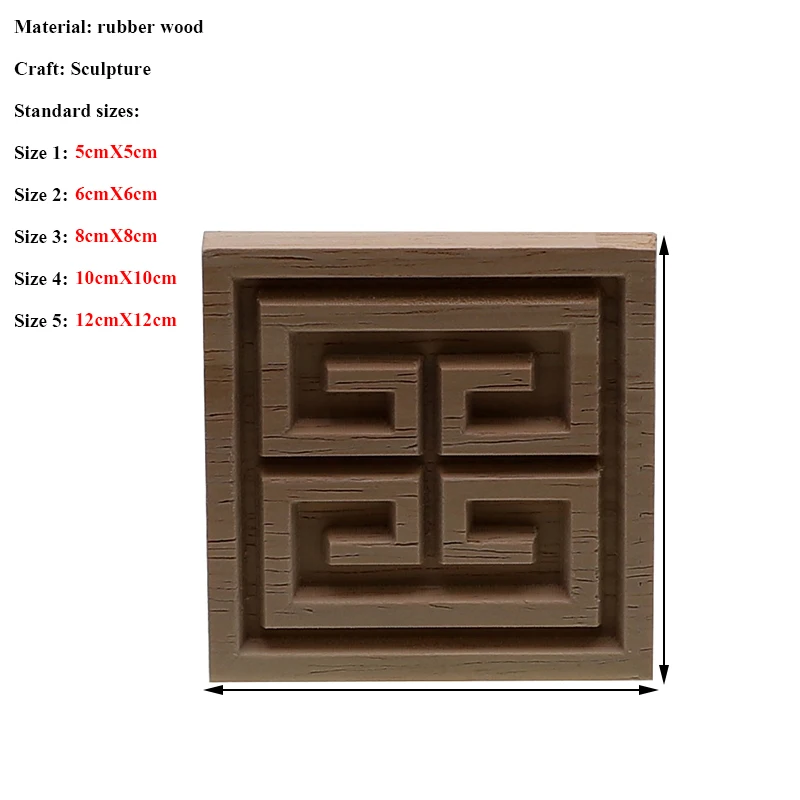 Декоративные модные цветочные деревянные зеркальные угловые аппликации рамка