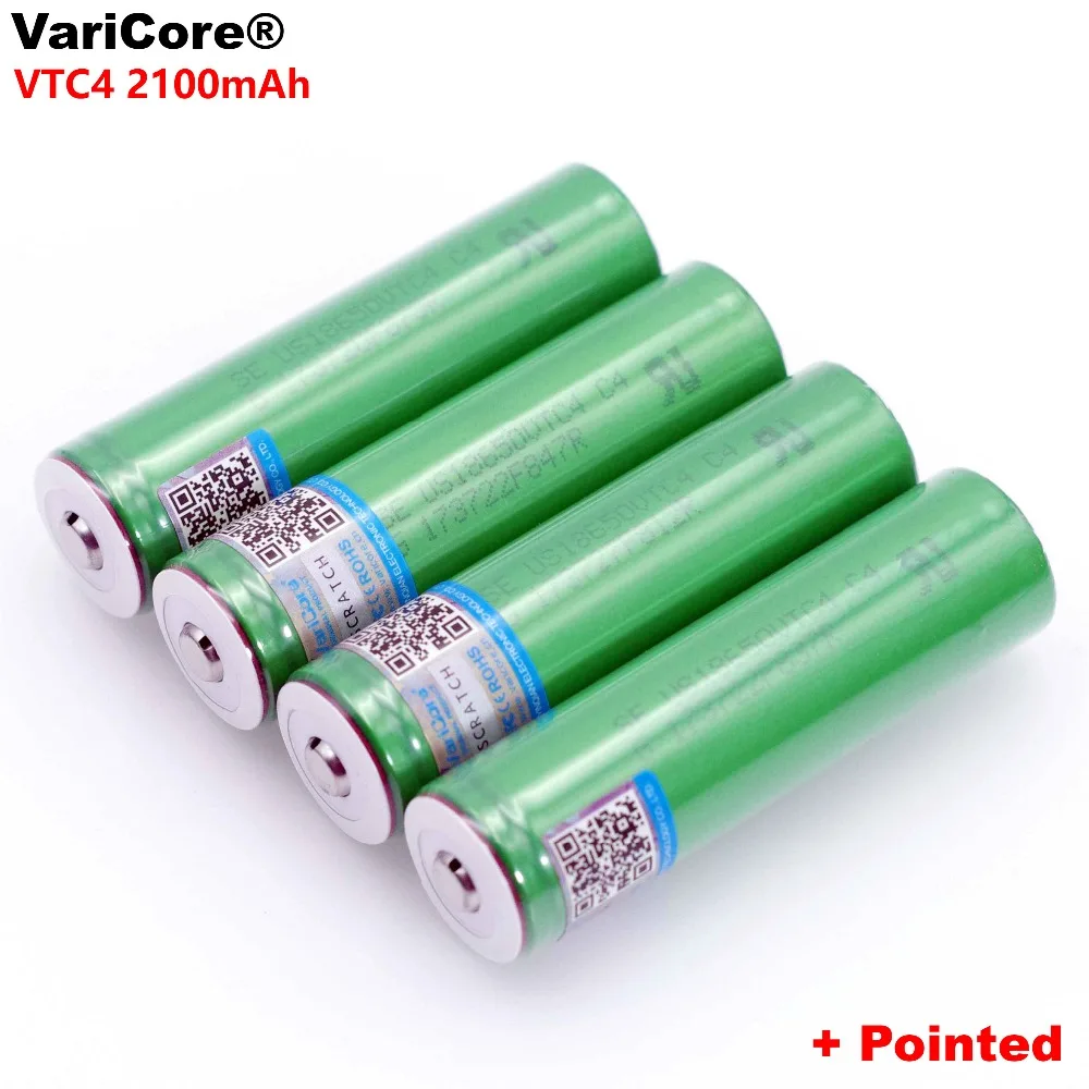 VariCore Новый 3 6 V 18650 US18650VTC4 2100mAh VTC4 20A 30A разрядный перезаряжаемый аккумулятор +