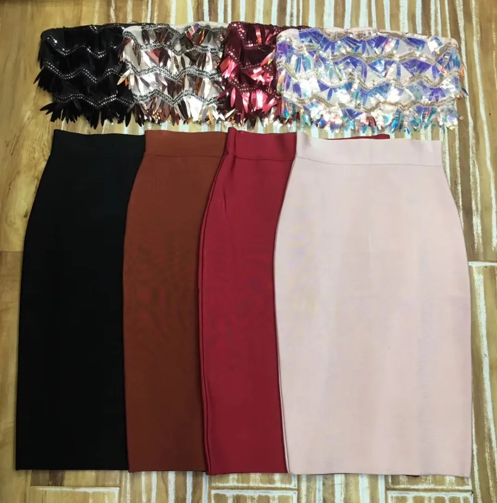 Без бретелек хаки черного цвета красного вина и коричневого с блестками 2019 Новая