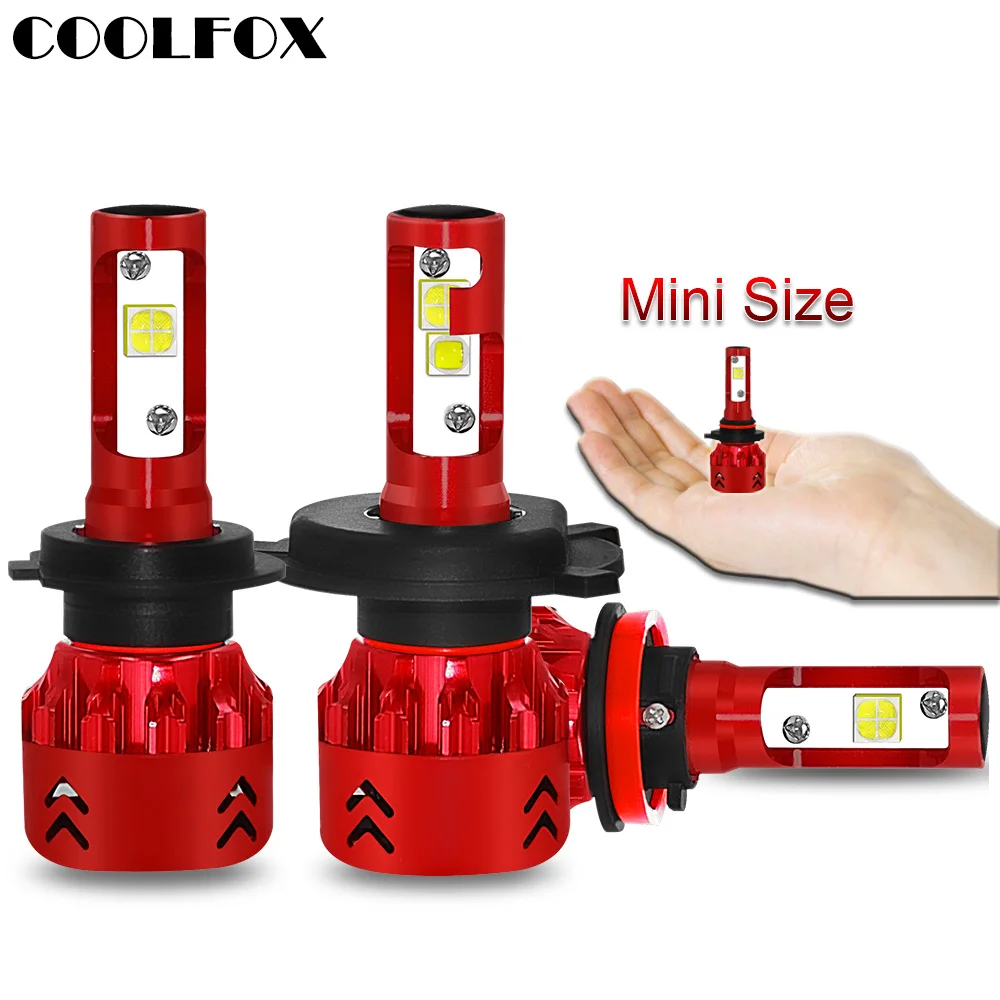 

COOLFOX Car Light Bulb Ampoules Led Voiture H7 H11 LED Zenon Headlight Head Lamp H4 9005 9006 72w Lampe Auto Motorcycle Lights
