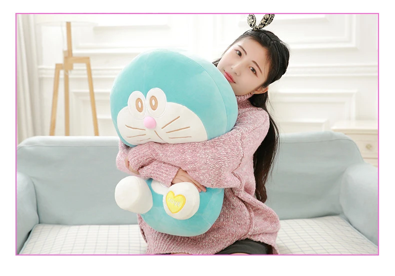 Супер мягкая Doraemon плюшевая кукла любовь стиль милая игрушка для детей подарок на