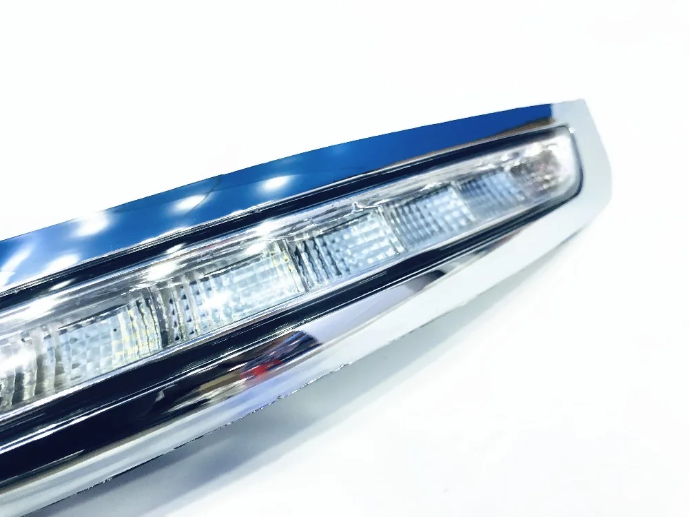 1 пара 12 В светодиодный DRL для Volvo XC90 2007-2013 дневные ходовые огни поворотные сигнальные бампера противотуманные фары с затемнением