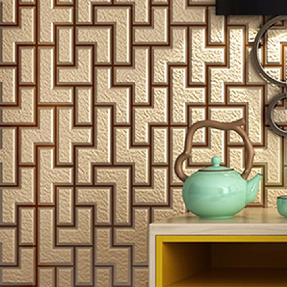 

beibehang 3D Stereo New Chinese Wallpaper Brick Stands Bedroom Non - woven Living Room Wallpaper