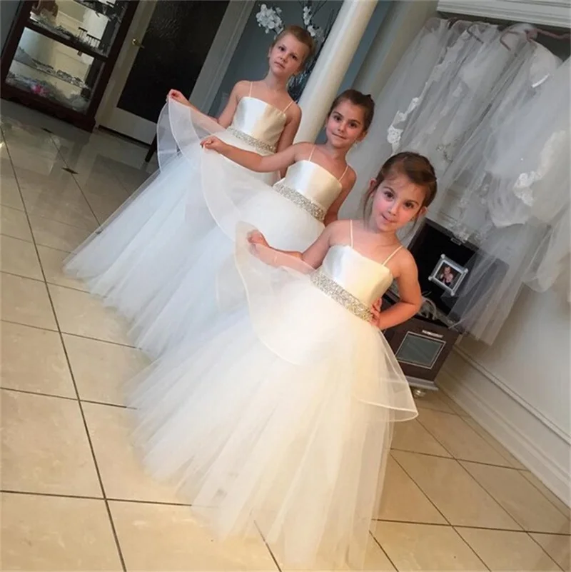 Цветочные платья для девочек на бретельках бальное платье вечернее пышное