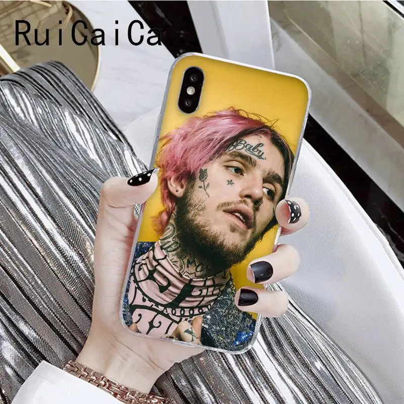 RuiCaiCa Lil Peep популярное эстетическое забавное искусство модный телефон для iPhone8 7 6 6S Plus X XSMAX 5 5S SE XR 10 11 11pro 11promax