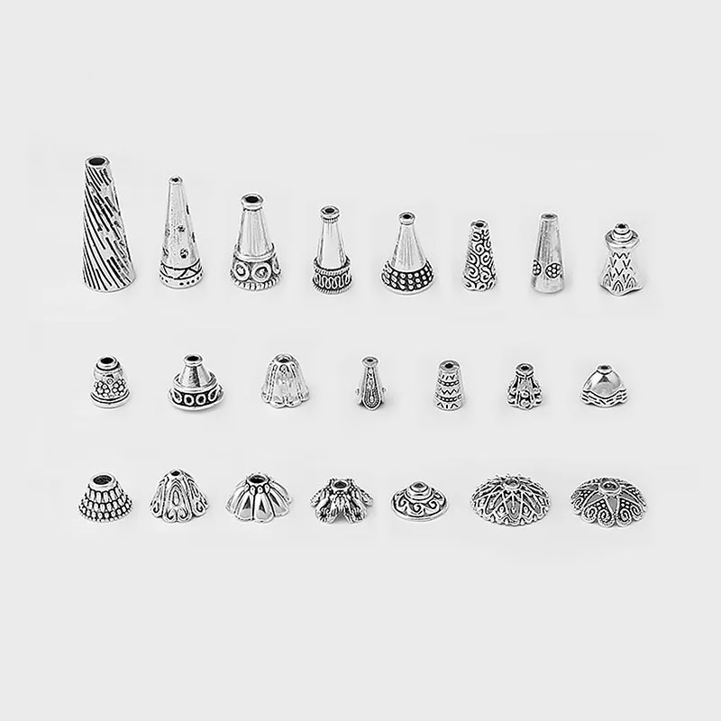 ОБЖИМНАЯ Крышка для кисточек 10 шт. колпачки из каменных бусин концевые бусины