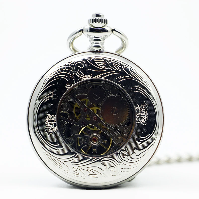 Модные Роскошные Антикварные и винтажные механические серебряные карманные