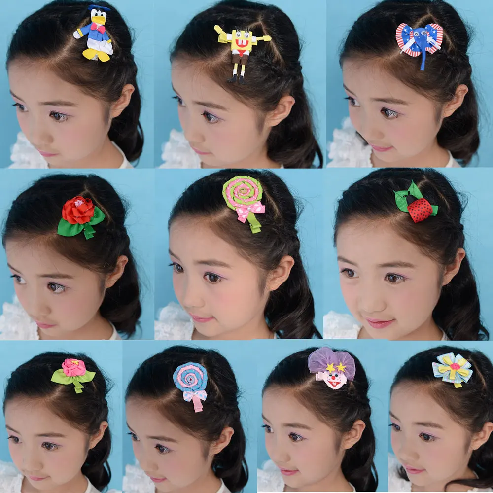 18 шт. заколки для волос аксессуары волос|hair accessories|hair accessories free shippingsnap clips |