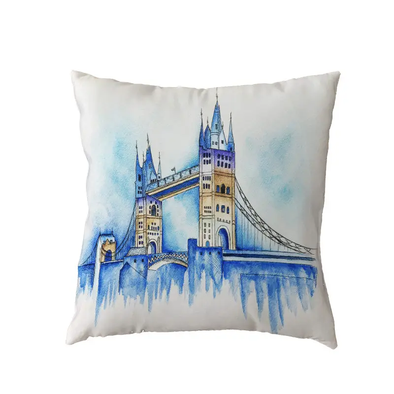 Популярный подвижный мост Чехол на подушку в готическом стиле открытый гостиная