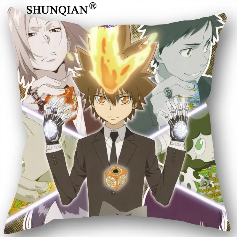 

DIY Pillowcases HITMAN REBORN Personalized Pillowcase Custom Throw Pillow Case Customized Pillow Covers (Two Sides)