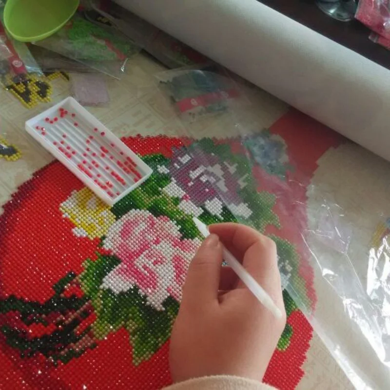 5D Вышивка сделай сам алмазная живопись вышивка крестиком розовая роза цветок