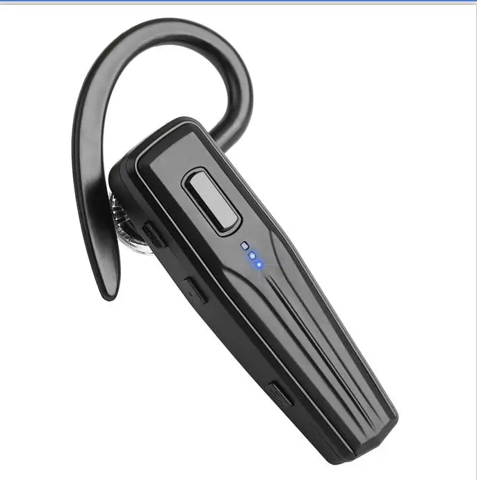 Черный Bluetooth-гарнитура, беспроводной наушник с микрофоном и кнопка выключения звука для бизнеса/вождения, Bluetooth V5.0 240 часов в режиме ожидания - Цвет: Черный