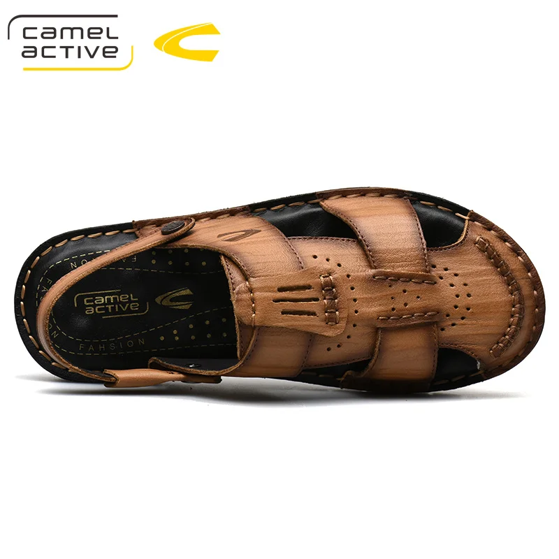 Мужские сандалии Camel Active из натуральной кожи деловые повседневные шлепанцы