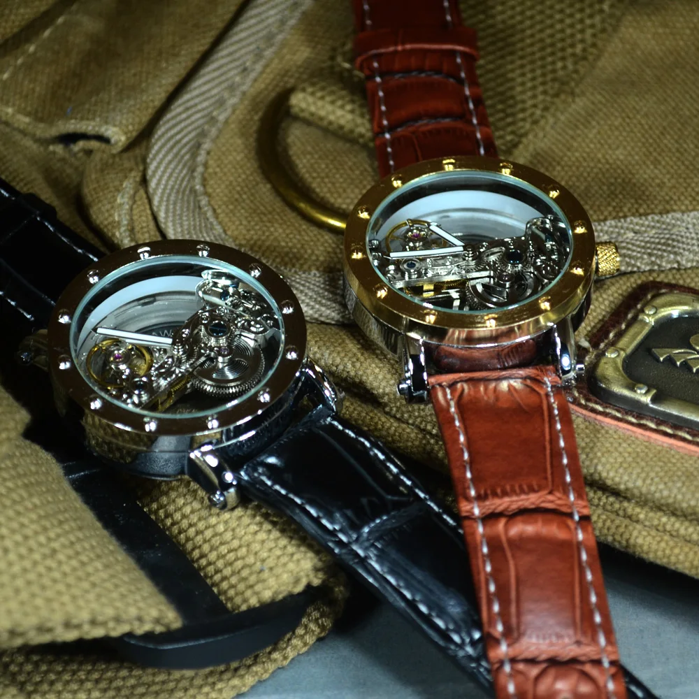 TIEDAN Tourbillon автоматические механические часы мужские прозрачные скелетные наручные часы мужские модные спортивные деловые часы подарок с коробкой