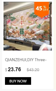 QIANZEHUI, алмазная вышивка, Круглый Алмазный пейзаж, течёт вода, полные стразы 5D, алмазная живопись, вышивка крестиком, рукоделие