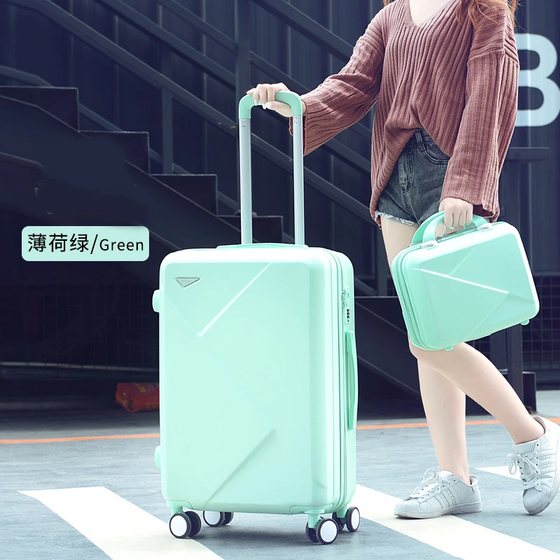 Новый студенческий чемодан Женский Универсальный на колесиках 20 дюймов