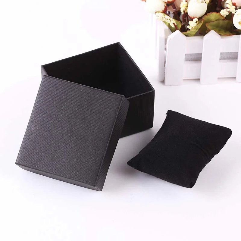 Горячая Распродажа красивая бумажная коробка для часов с упаковкой в подушку