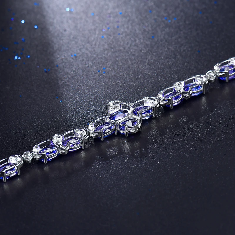 Оптовая продажа натуральный однотонный 18 К белый золотой голубой Сапфировый