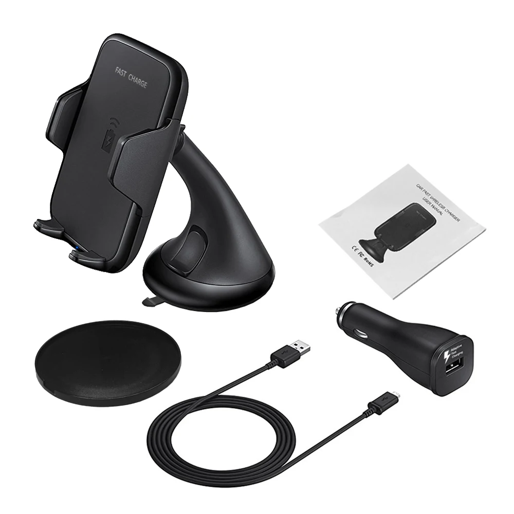 Новейший автомобильный держатель Qi быстрая Беспроводная Автомобильная Зарядка