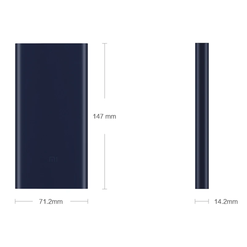 10000 мАч Xiao mi power Bank 2 2i внешний аккумулятор быстрая зарядка с двумя usb портами выход