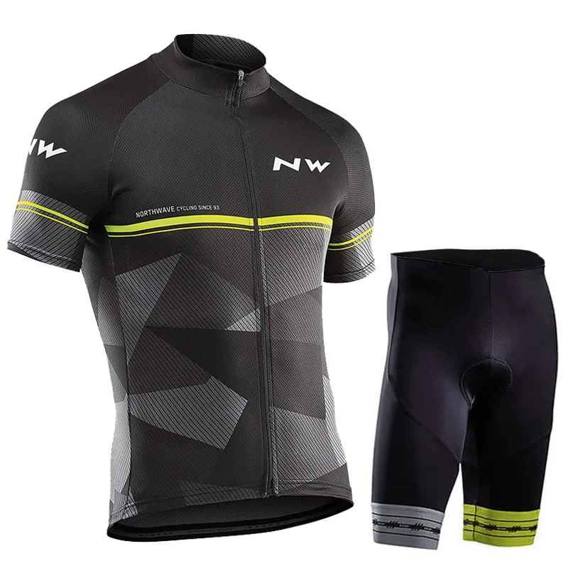 Лето NORTHWAVE команда Велоспорт Джерси быстросохнущая Ropa Ciclismo велосипед для мужчин одежда гель дышащий короткий комбинезон наборы - Цвет: 6