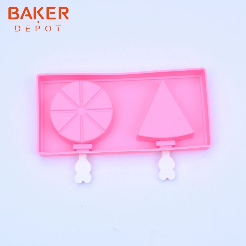 BAKER DEPOT силиконовые ледяные формы для крема круглая форма мороженое на палочке