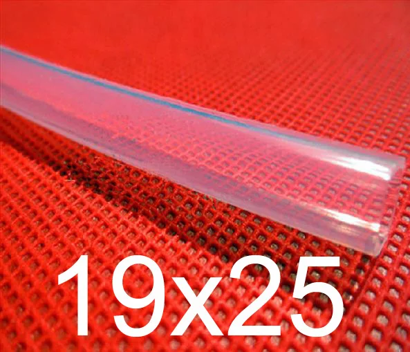 19 мм ID 25 OD 19x25 прозрачный пищевой медицинский гибкая трубка из силиконовой резины