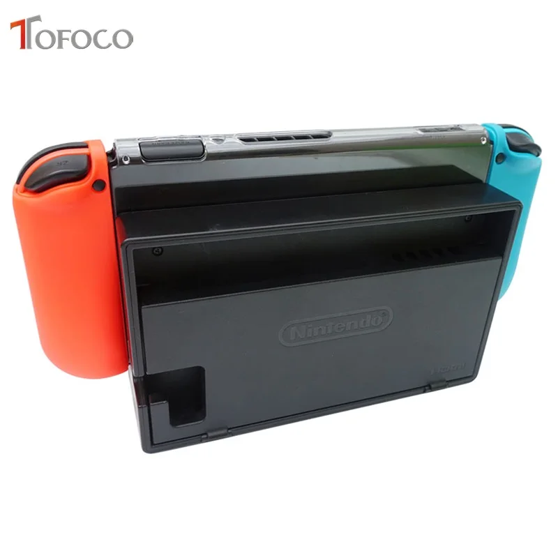 Защитный чехол TOFOCO из ТПУ для Nintendo Switch NS пыленепроницаемый прозрачный