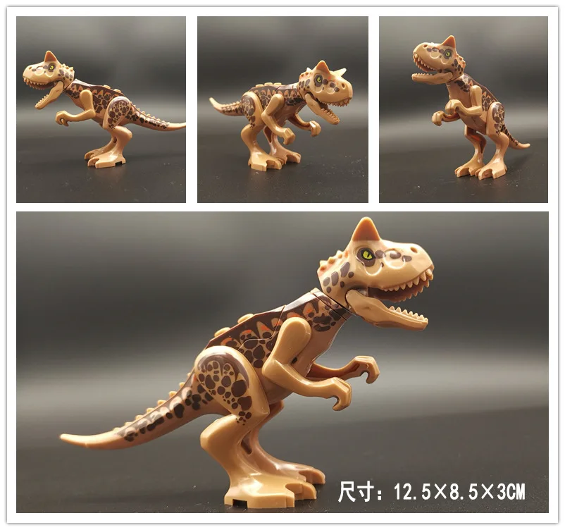 12 Assemble Building Blocks Dinosaur World Pterosaurs Tyrannosaurus Models Toys for Children Birthday Gift Compatible Animal Blocks - Цвет: 12