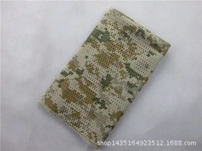 Тактический Камуфляжный шарф сетчатый многофункциональный в стиле милитари
