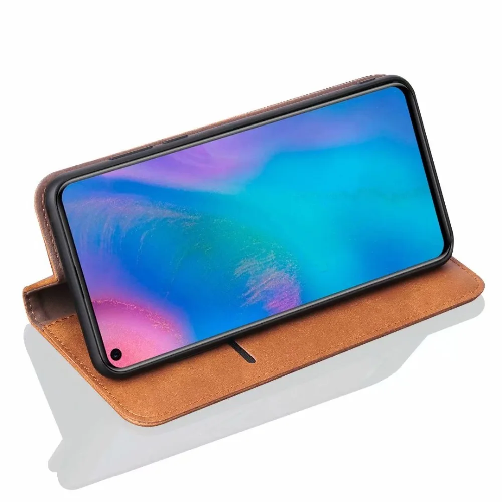 For huawei P30 Lite pro Case Luxury Leather Retro Stand Wallet Flip Cover Huawei Pro Magnetic Filp Phone | Мобильные телефоны и