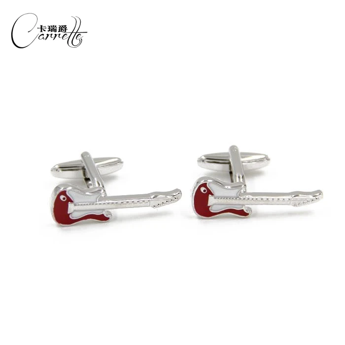 Новая эпоксидная забавная гитара моделирование изысканные Запонки Для Манжет