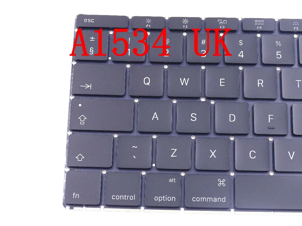 Подлинный ноутбук Год A1534 английская клавиатура для MacBook retina 1" A1534 английская клавиатура MLHA2 MLHC2 EMC 2991