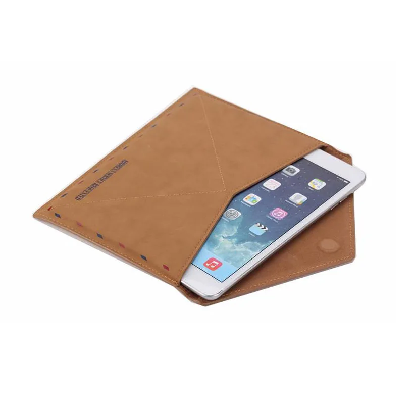 2pcs/pack PU Leather Fiber Sleeve Mail Envelope Style Case Cover Unique Bag Design for IPhone ipad | Компьютеры и офис