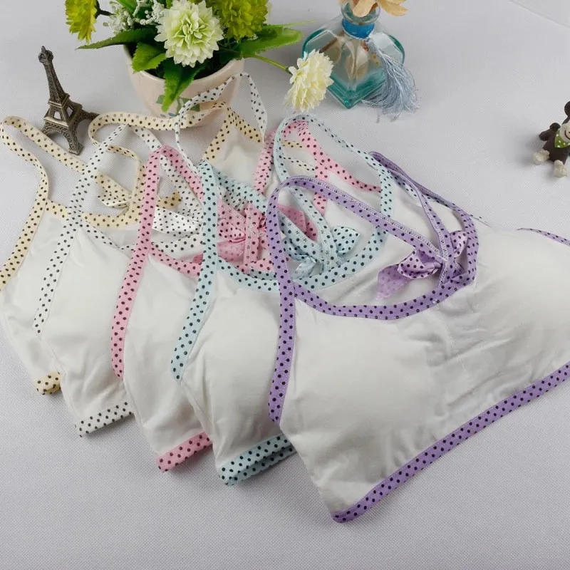 4 шт./лот новый прекрасный бюстгальтер Обувь для девочек Нижнее Бельё жилет