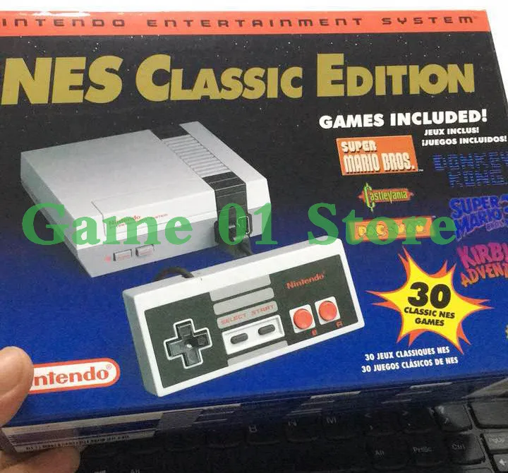 Мини ТВ портативная игровая консоль для игр Nes Встроенный 500 различных PAL & NTSC