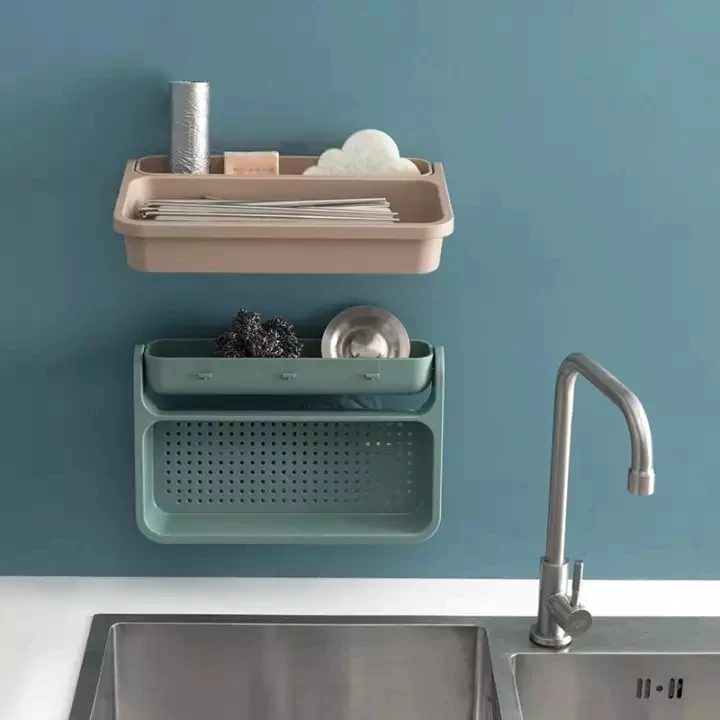 Кухонная полка для раковины мыльная губка подставка овощей на присоске кухонный