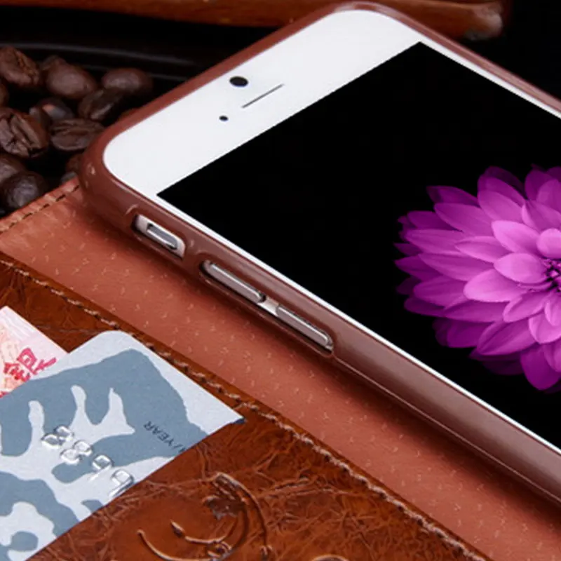 Eqvvol кожаный чехол-книжка с бумажником для Apple iPhone X XR 8 7 6 S Plus 5S 5 чехол телефона