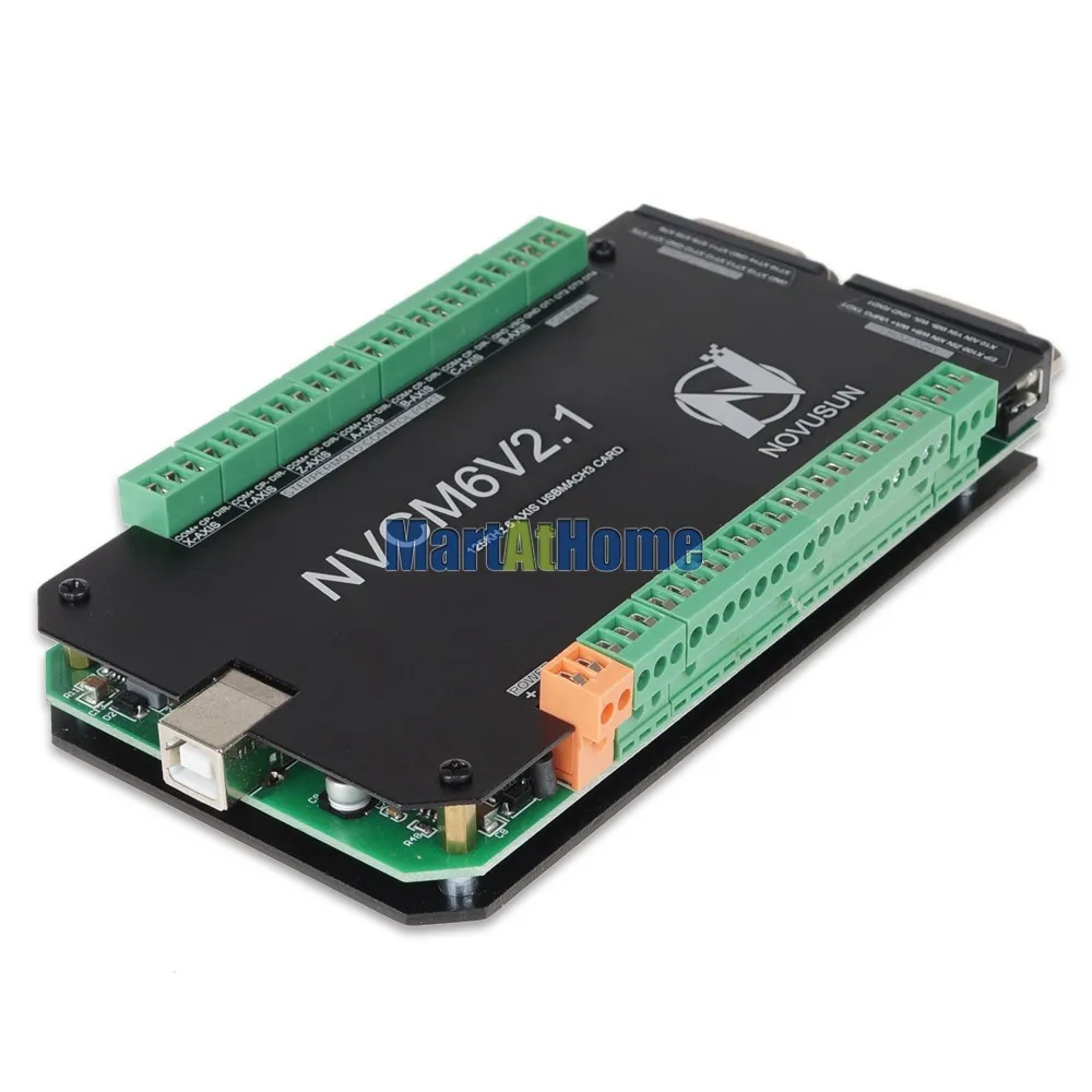 CNC 3/4/5/6 Axis USB Mach3 Breakout Board Motion Control Card 125 кГц вход 12 32 В DC 16 портов фотоэлектрический