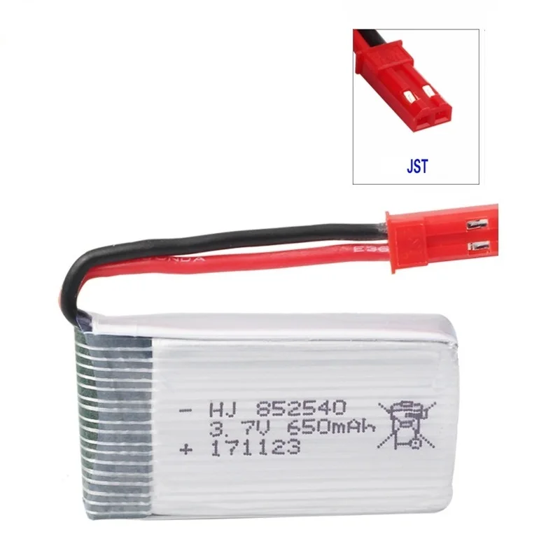 Высокая скорость 3,7 V 650mAH 25c для Syma X5C X5HC X5HW FY550 HJ818 HJ819 Квадрокоптер Lipo батарея 3,7 V 852540 батарея для XH4.0 разъем