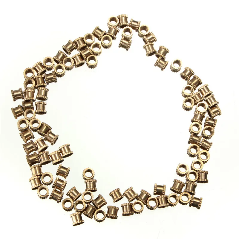 Латунные гайки м3 4 мм метрические резьбовые круглые|threaded nut|brass knurl nuts m3brass |