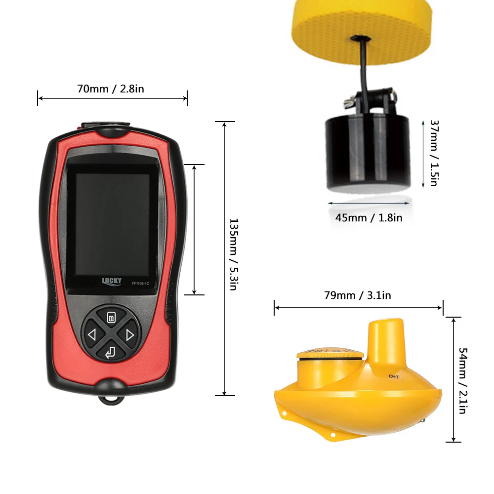 LUCKY беспроводной портативный гидролокатор рыболовные приманки эхолот