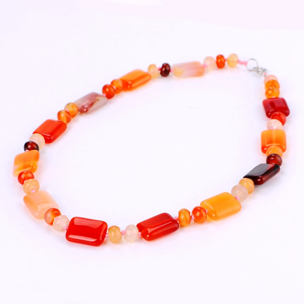 Юмбен агат ожерелье драгоценный камень бусины натуральный коларес женские