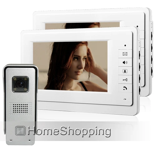 Бесплатная доставка Новый 7 &quotЦвет Экран Видеодомофоны домашний телефон двери
