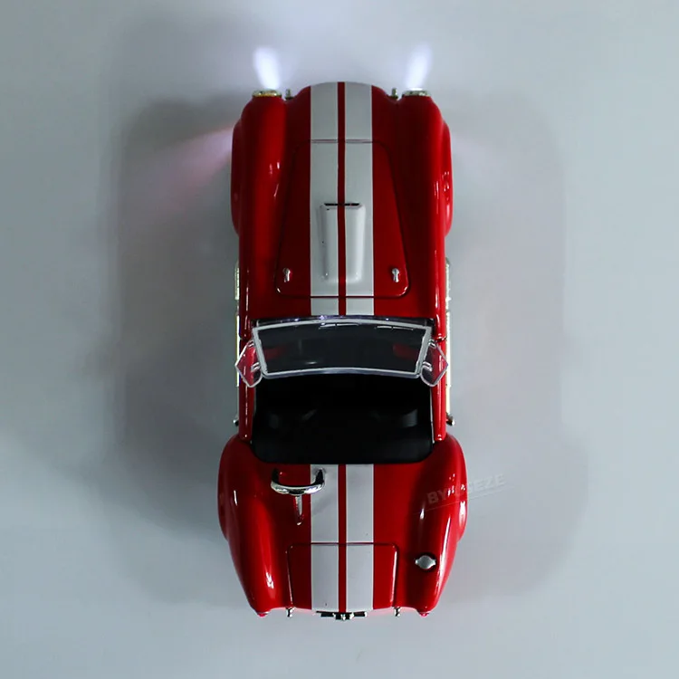 1/32 масштаб 1965 Ретро Ford Shelby Cobra 427 S/C литой металлический автомобиль со звуком и