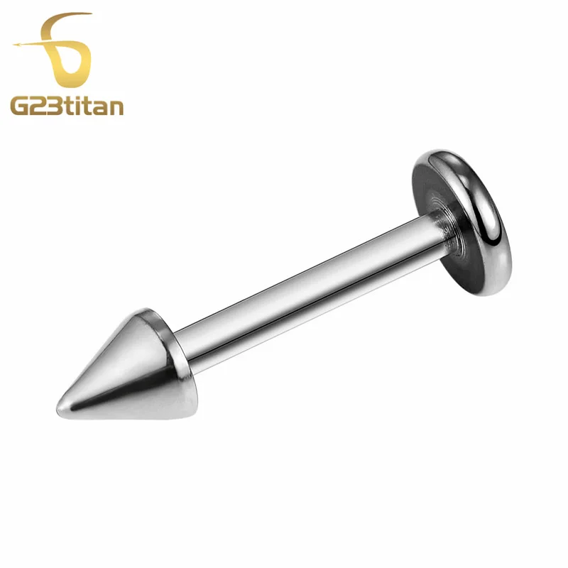 Labret Studs G23 титана основные общие кольца для пирсинга тела Ушные Шпильки для бровей ниппель нос Лабрет перегородка губы сегмент кольца Промышленные Штанги - Окраска металла: Labret Studs