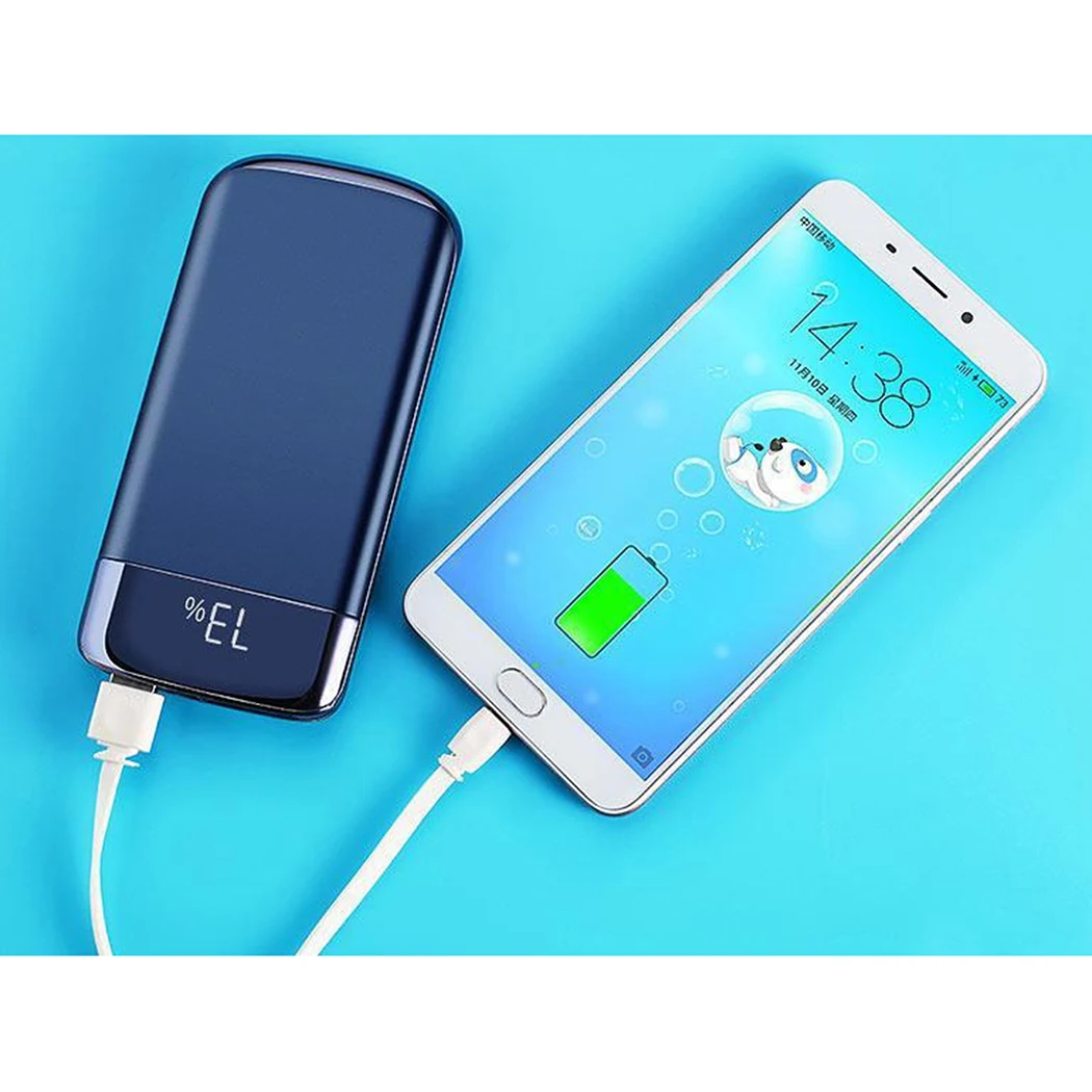 Для Xiaomi Iphone samsung Dual USB зарядка портативное зарядное устройство мини 30000 мАч банк